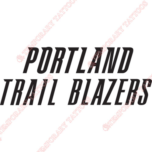 Portland Trail Blazers Customize Temporary Tattoos Stickers NO.1170